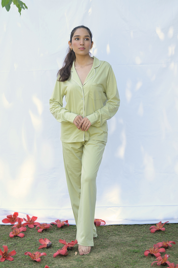 Cosy Cocoon PJ Olive Green Set
