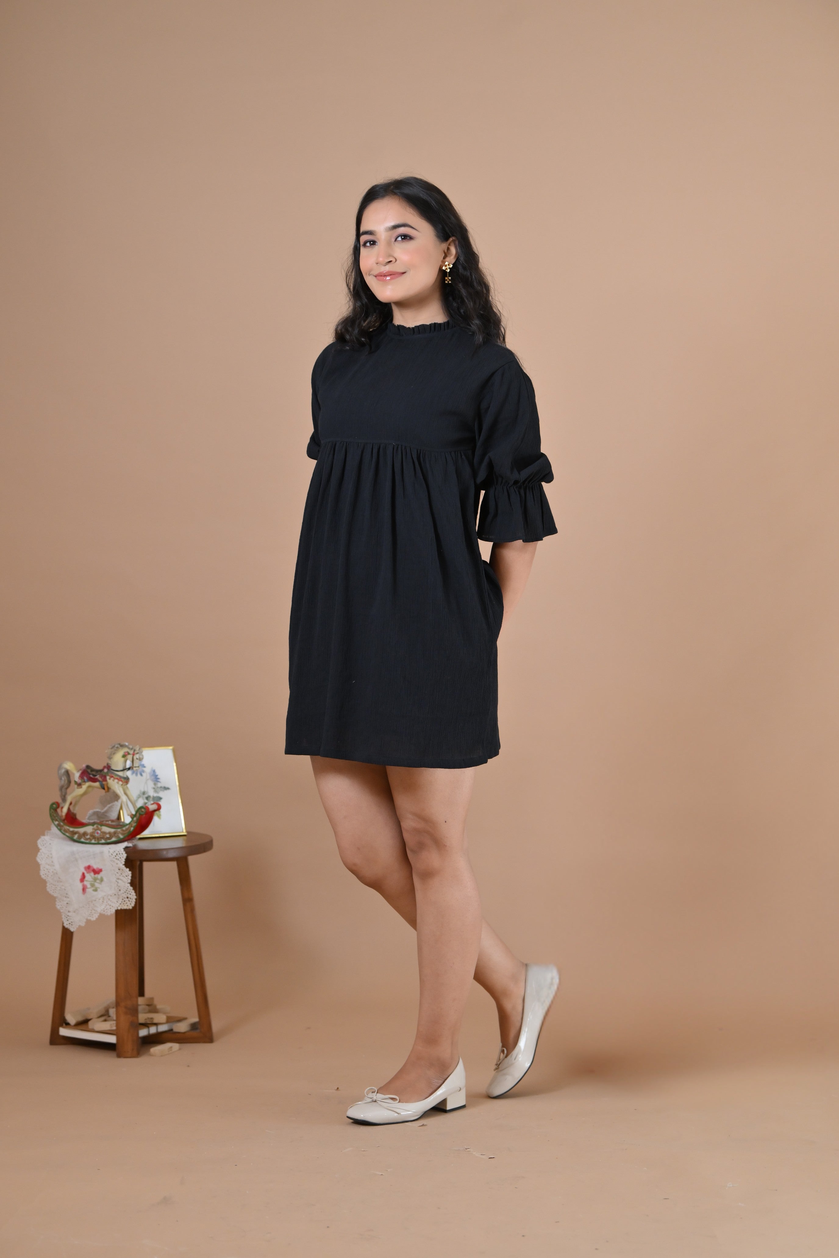The Santorini Dress ( Rich black)