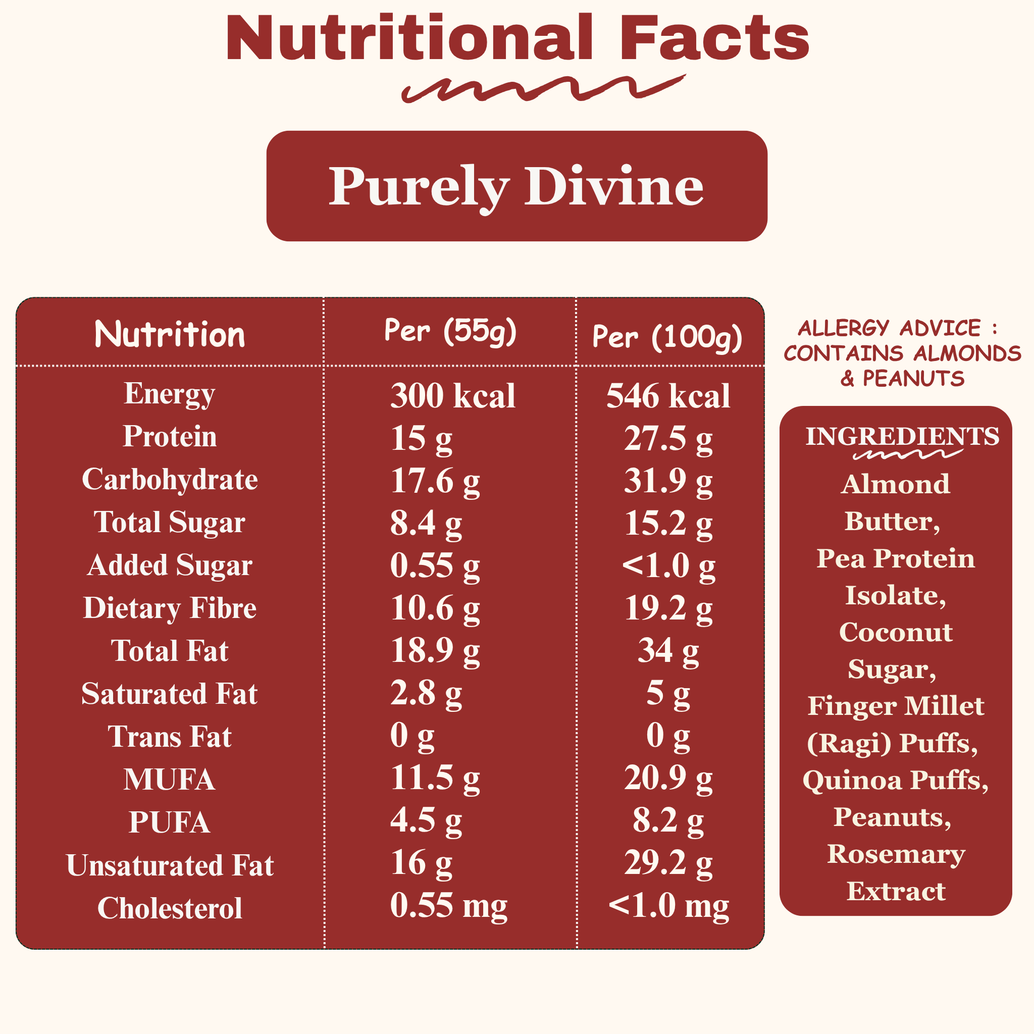 OnReal Purely Divine Plant-Based Protein Bars | 15g Plant Protein, No Refined Sugar, High Fibre | Almond Butter, Ragi & Quinoa Puffs | Vegan, Gluten-Free | Clean Label Snack