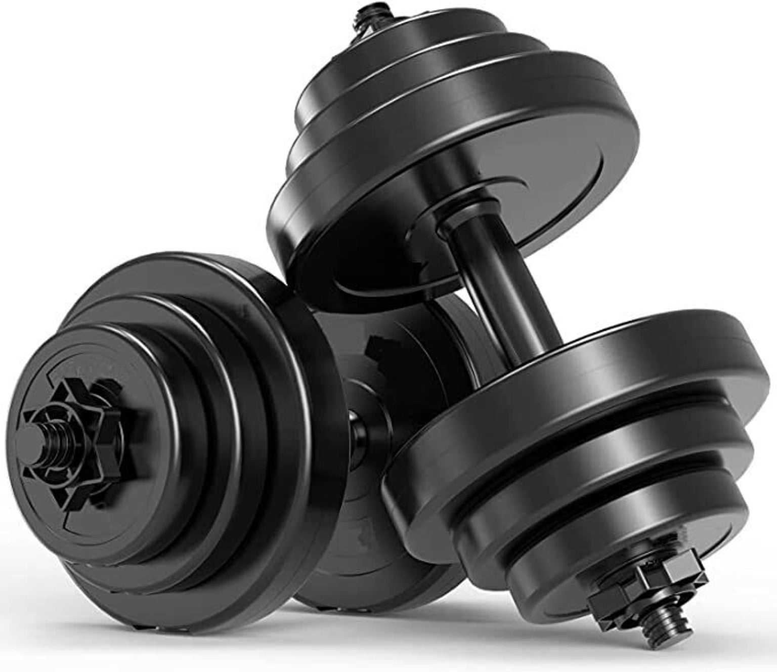 Adjustable Dumbbell Set Black