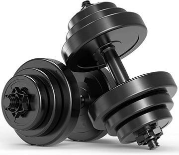 Adjustable Dumbbell Set Black