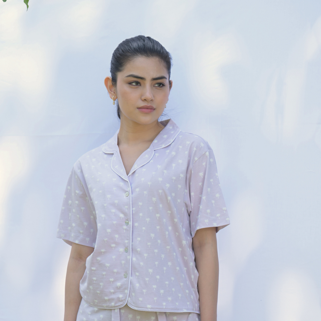 Comfy Cocoon  Lilac Palm Tree Set