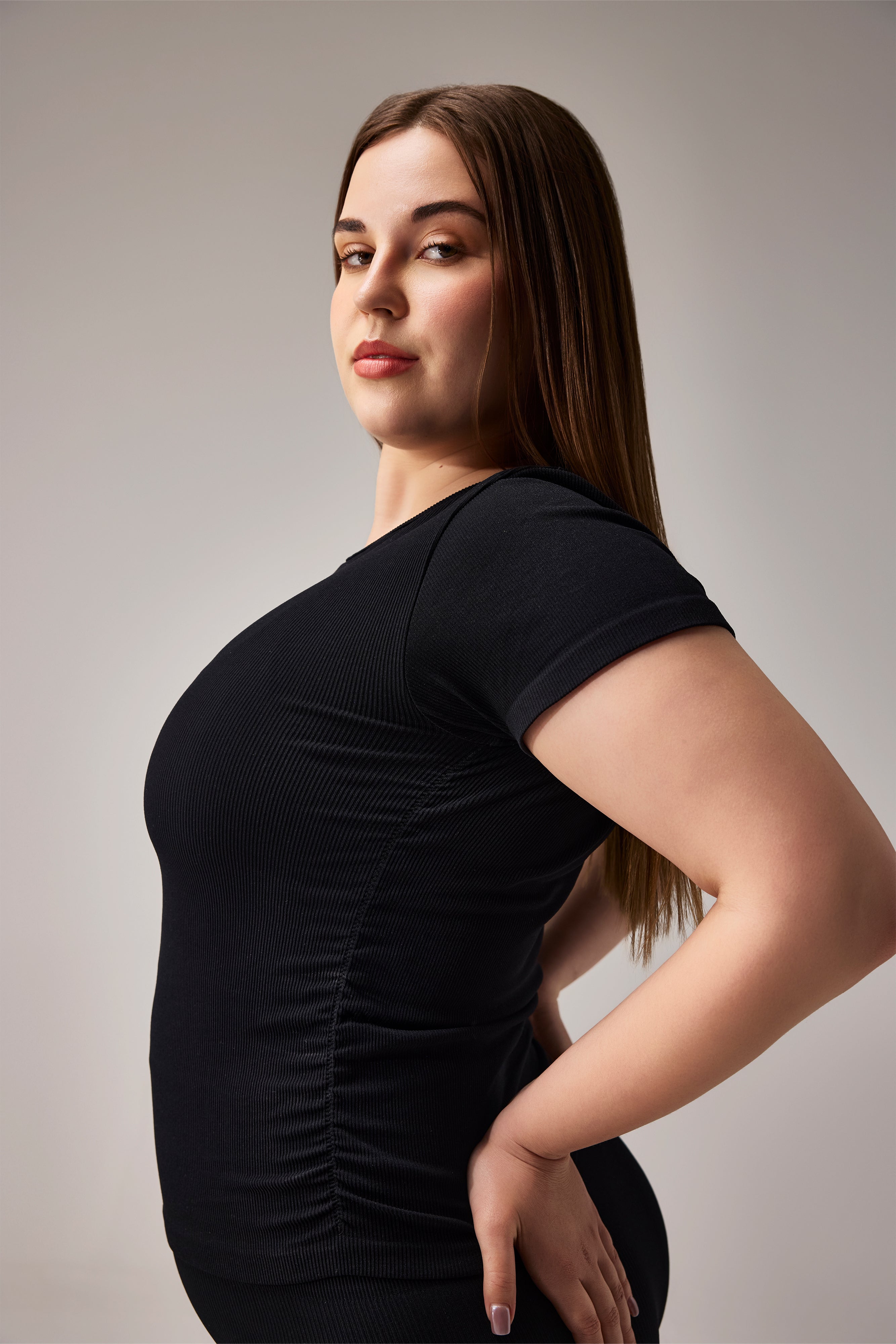 SEAMLESS TSHIRT - BLACK