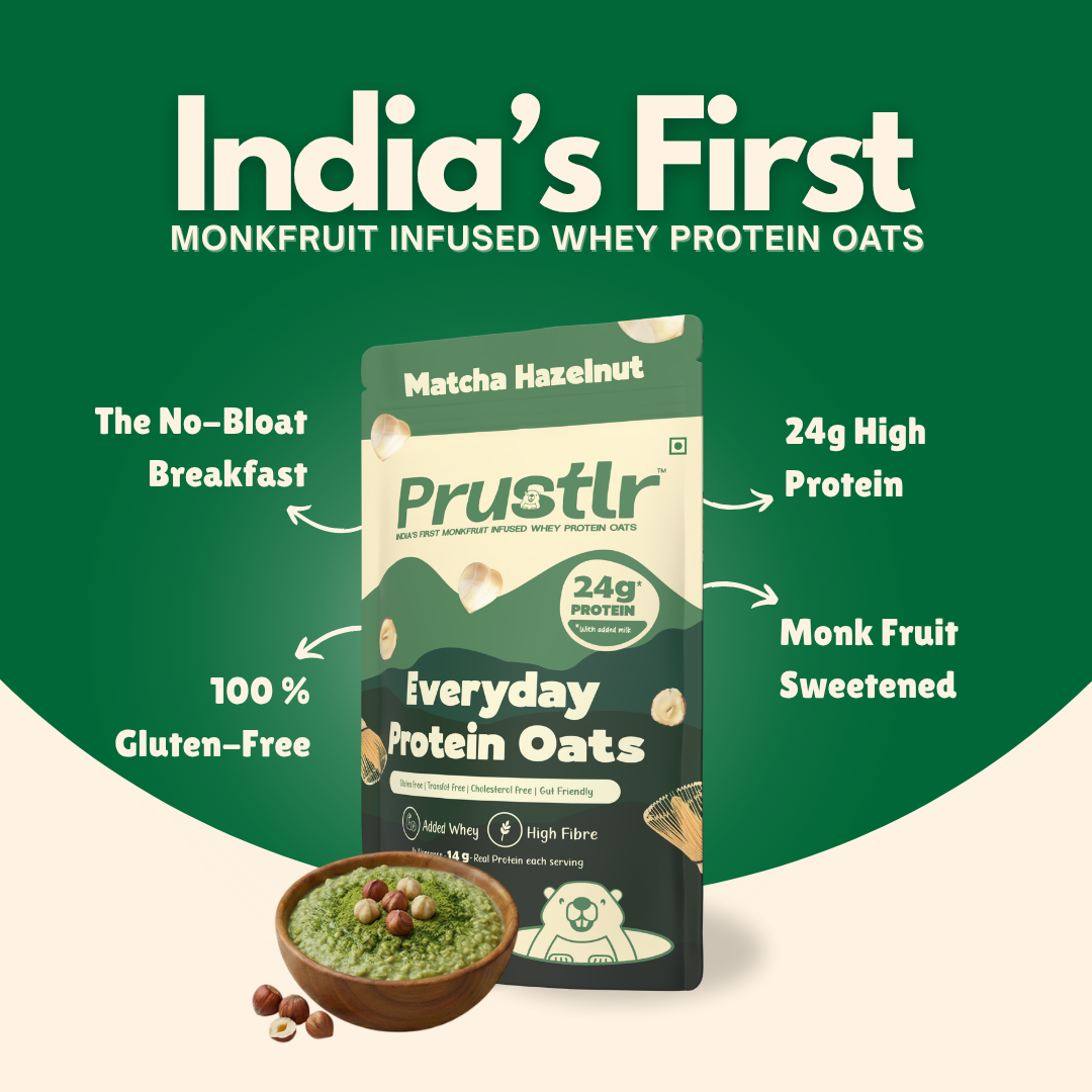 Everyday Protein Oats | Matcha Hazelnut | Pack of 8 x 60g