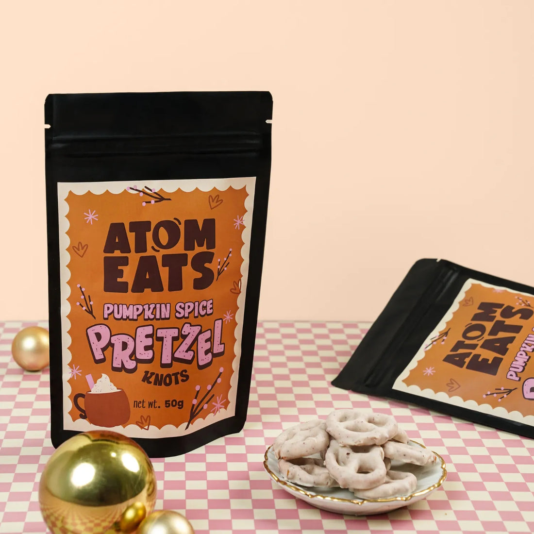 Pumpkin Spice Pretzels