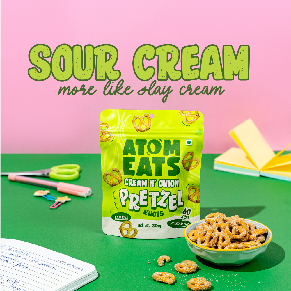 Cream N' Onion Pretzels