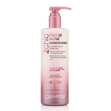 Giovanni 2chic Frizz Be Gone Shea Butter & Sweet Almond Oil Conditioner, Value Size, 24 Ounce