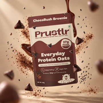 Everyday Protein Oats | ChocoRush Brownie | Pack of 8 x 60g