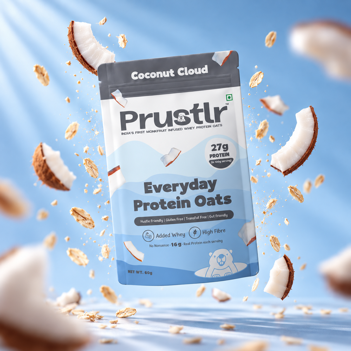 Everyday Protein Oats | Coconut Cloud | Pack of 5 x 60g
