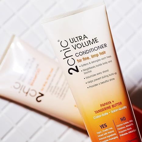 2chic Ultra Volume Tangerine and Papaya Butter Conditioner, 24 oz by Giovanni Cosmetics