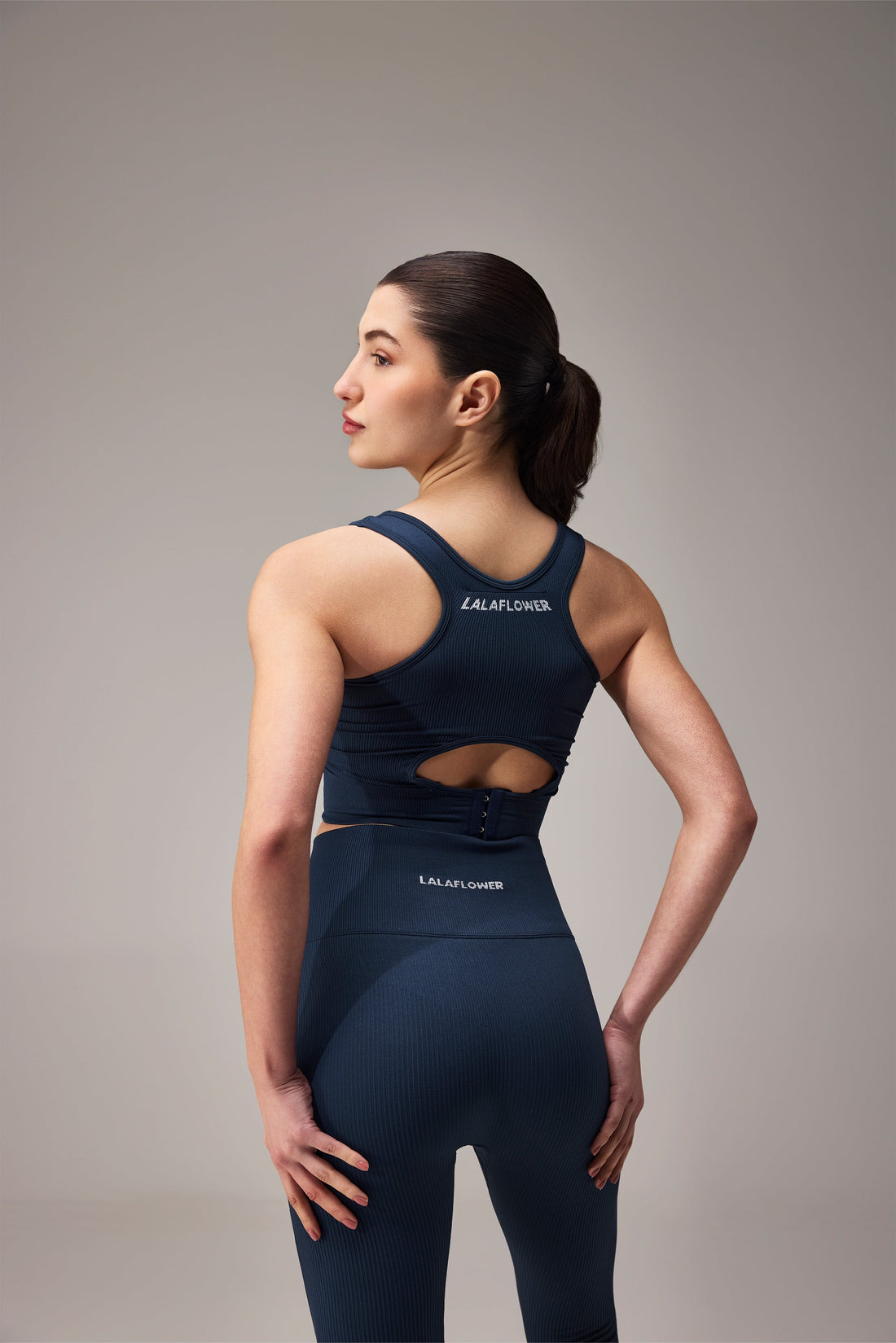 SEAMLESS PADDED BRA - NAVY BLUE