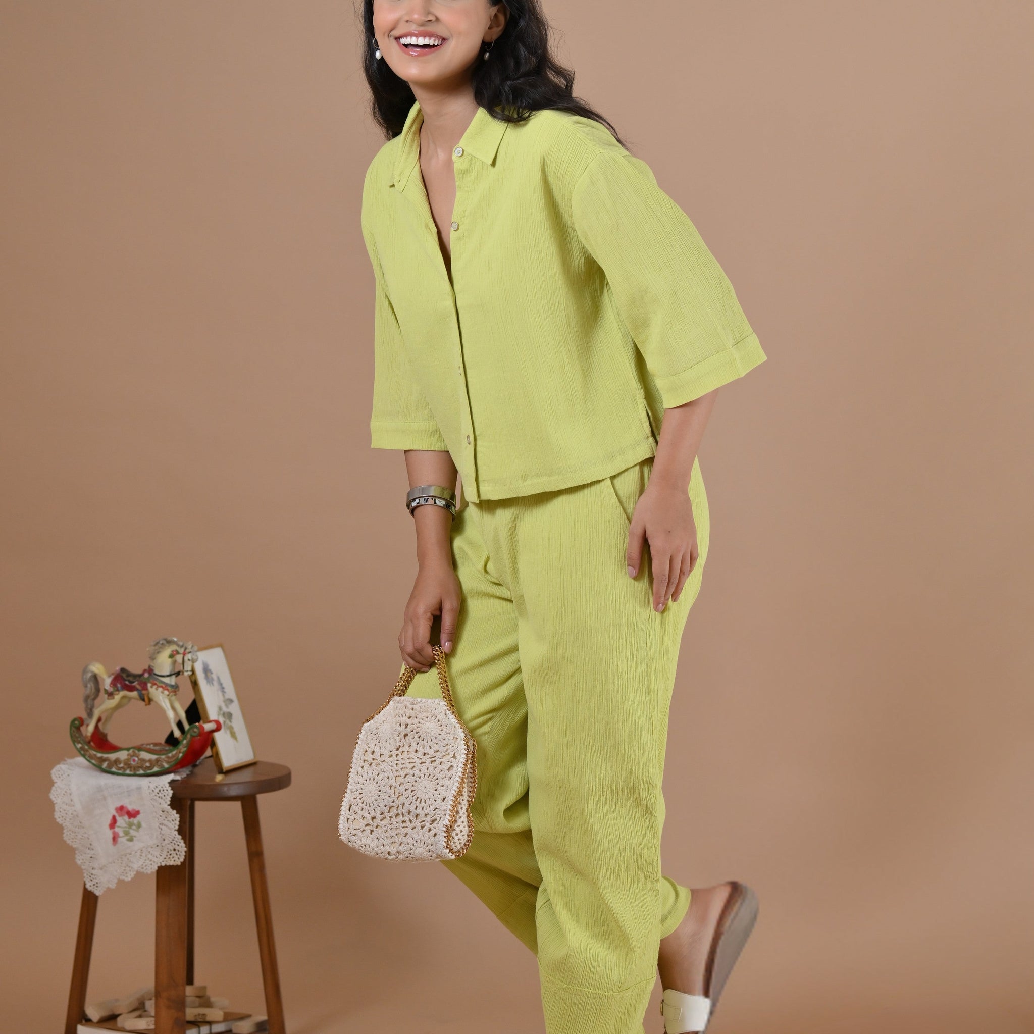 The Sicily Coord Set (Celery Green)