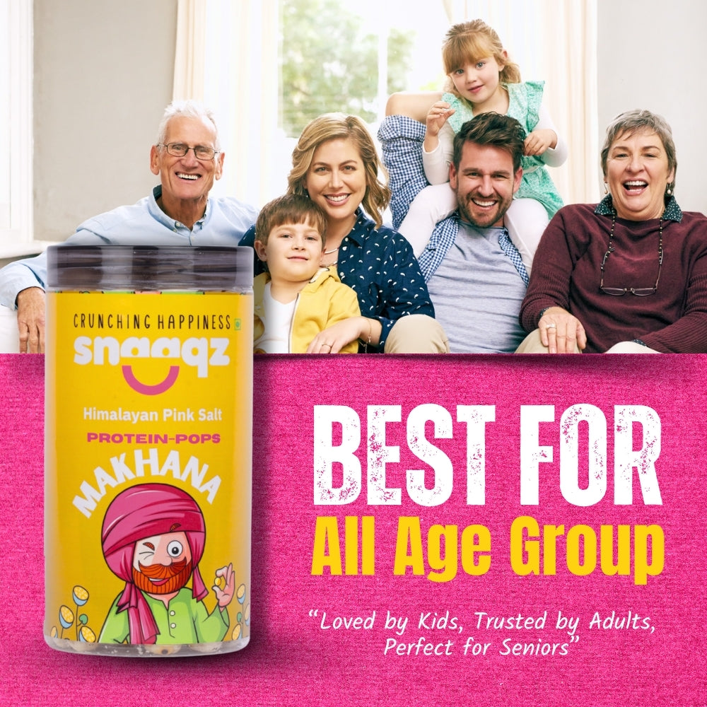 Buy SNAAQZ Roasted Cheese & Herbs Makhana 70g Online – Gluten Free Crunchy Snack