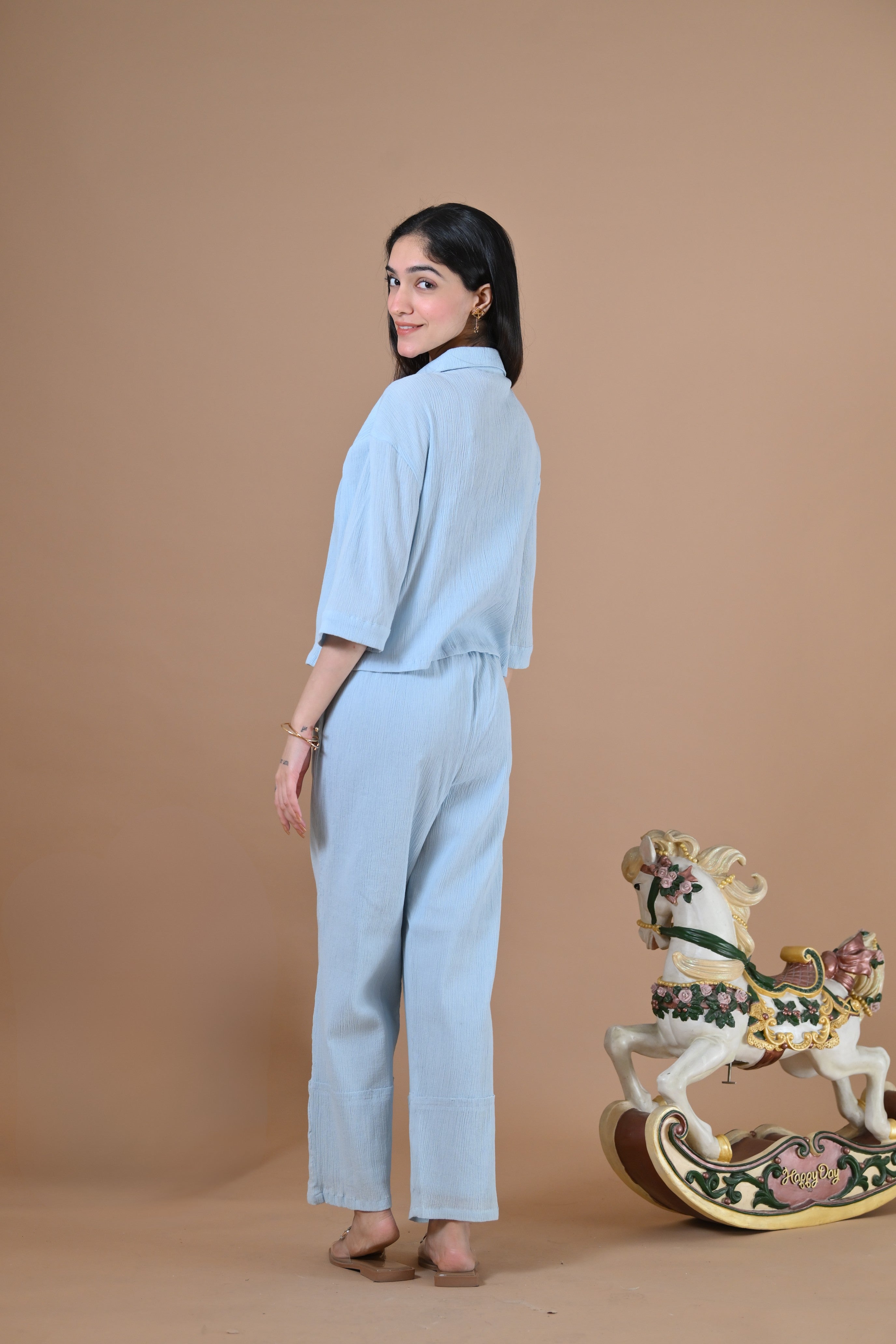 The Sicily Coord Set  (Baby Blue)