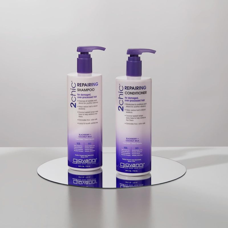 Giovanni 2chic Ultra Repair Conditioner, Blackberry and Coconut Milk, 24 Fluid Ounce