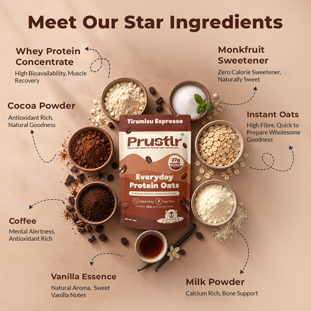 Everyday Protein Oats | Tiramisu Espresso | Pack of 5 x 60g