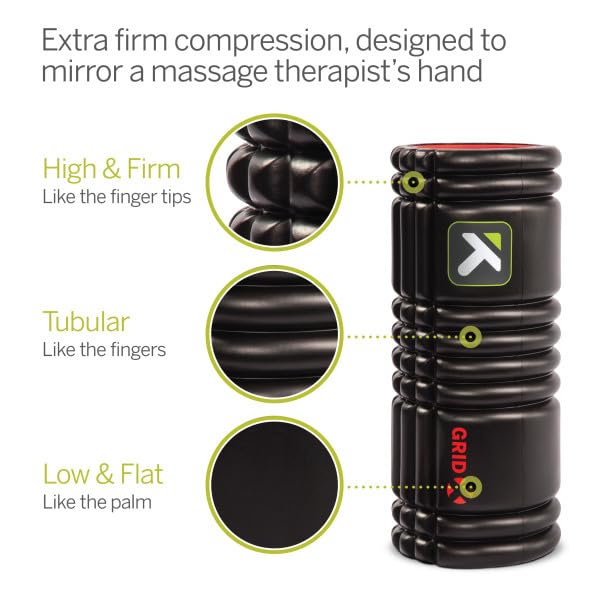 Triggerpoint GRID X Foam Roller 13" Extra-Firm Density