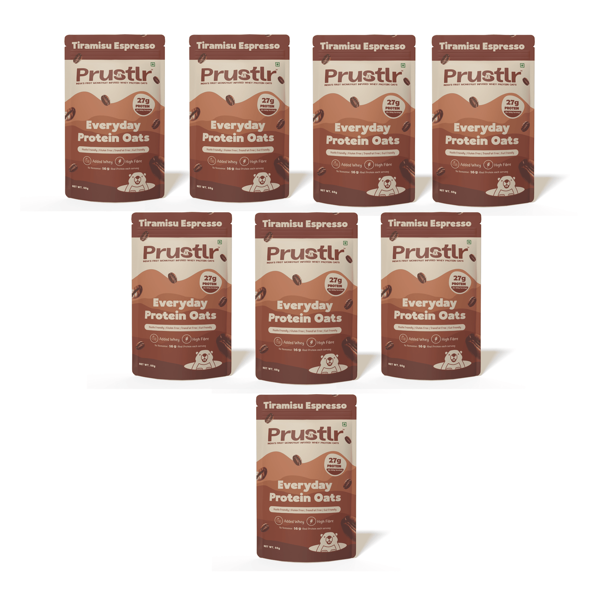 Everyday Protein Oats | Tiramisu Espresso | Pack of 8 x 60g
