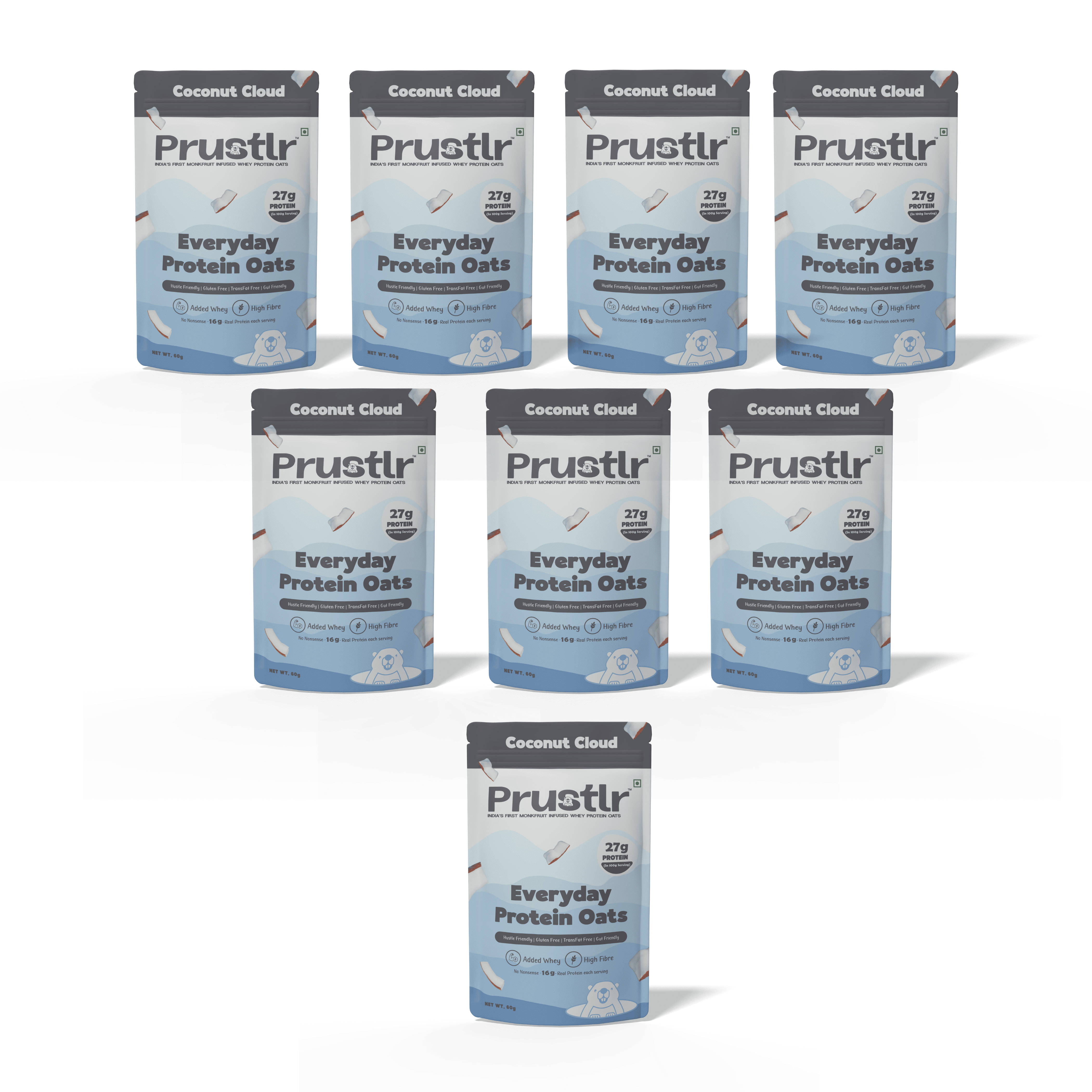 Everyday Protein Oats | Coconut Cloud | Pack of 8 x 60g
