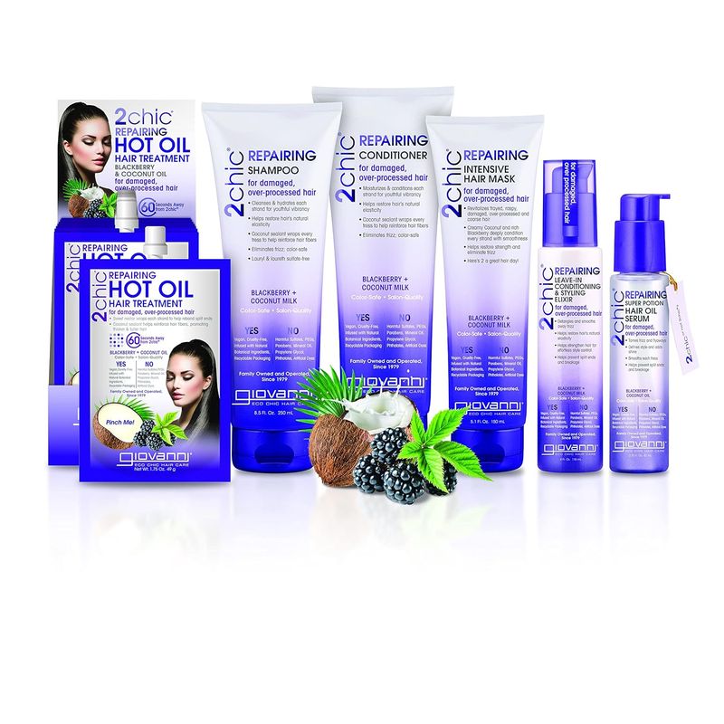 Giovanni 2chic Ultra Repair Conditioner, Blackberry and Coconut Milk, 24 Fluid Ounce