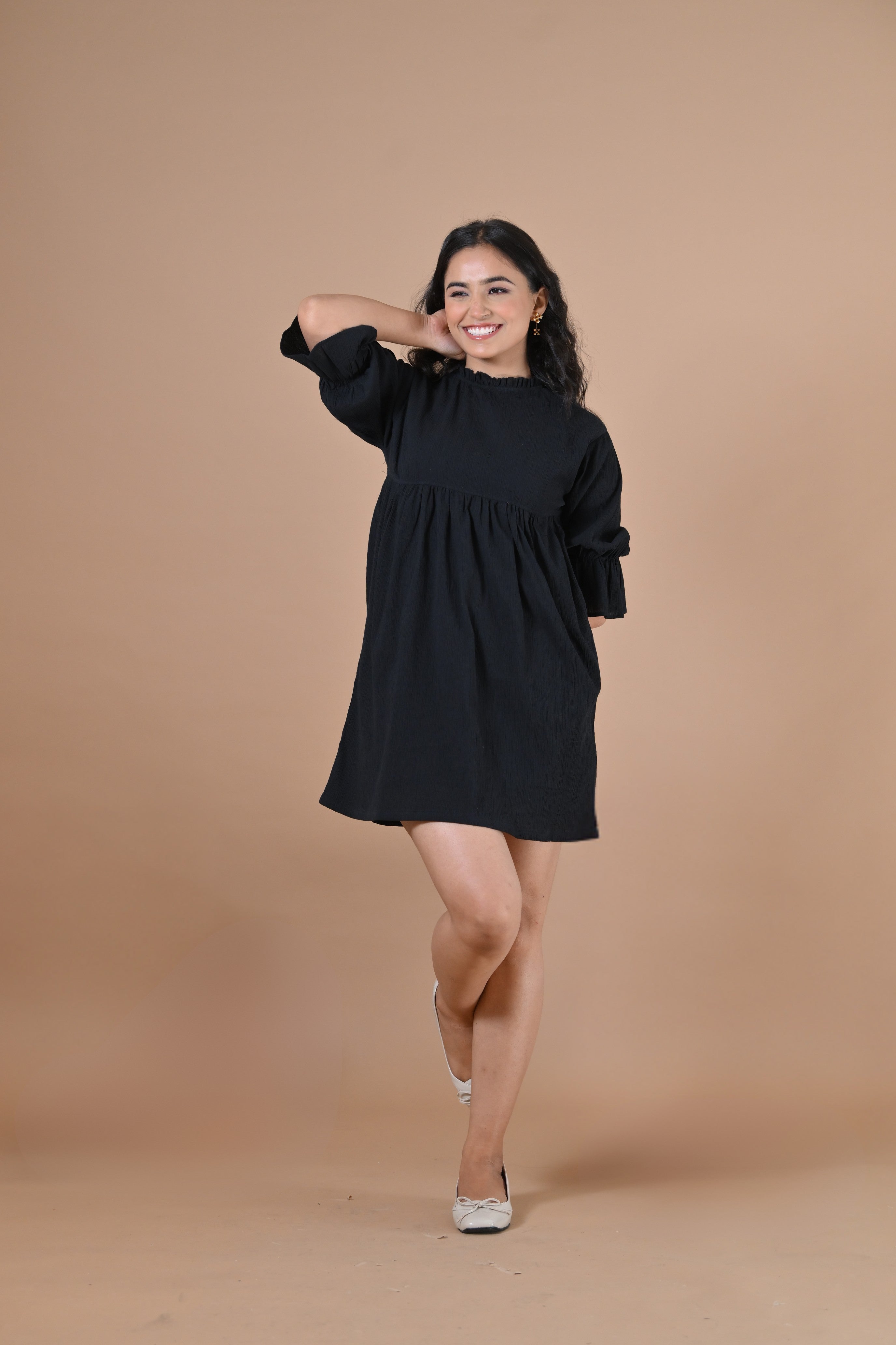 The Santorini Dress ( Rich black)