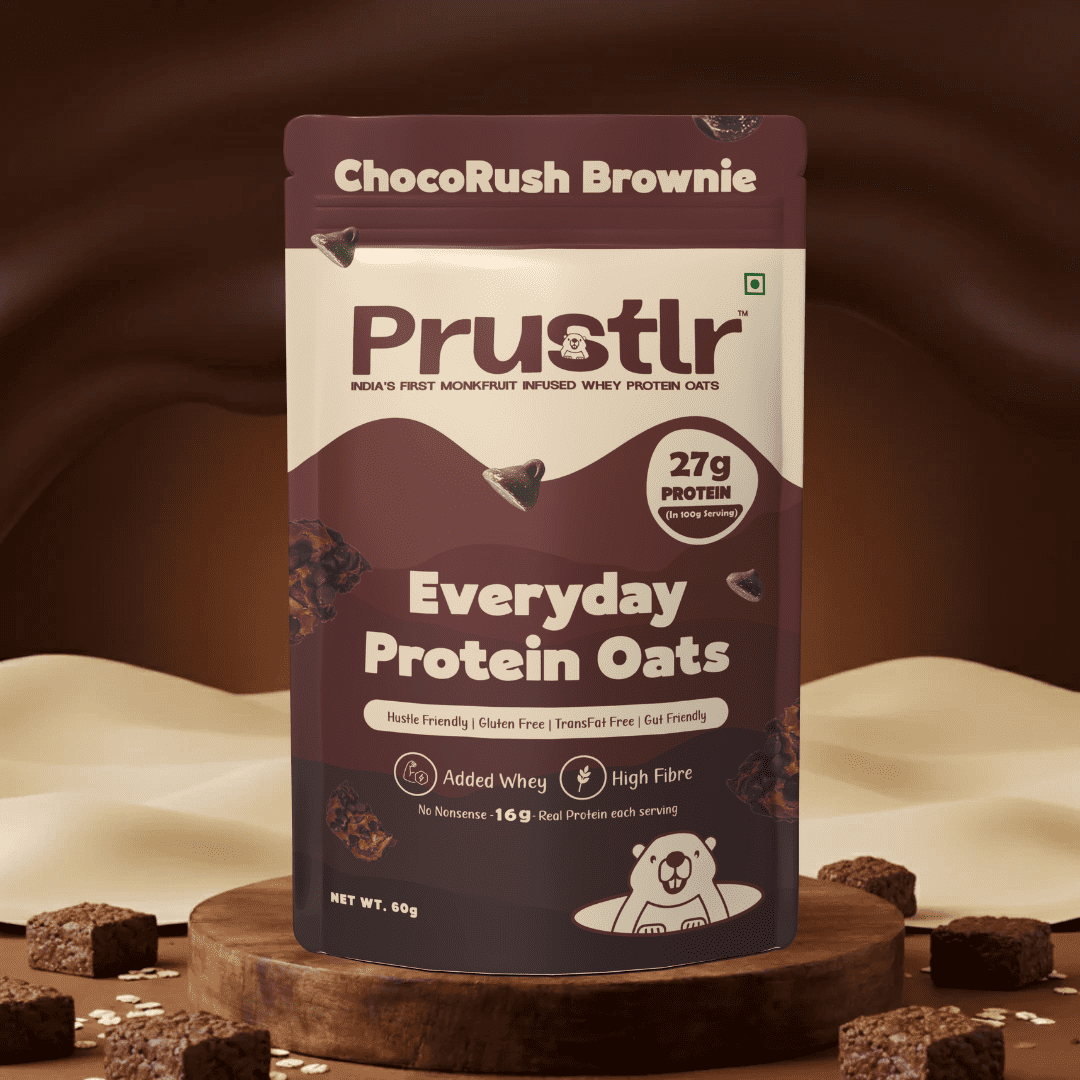 Everyday Protein Oats | ChocoRush Brownie | Pack of 5 x 60g