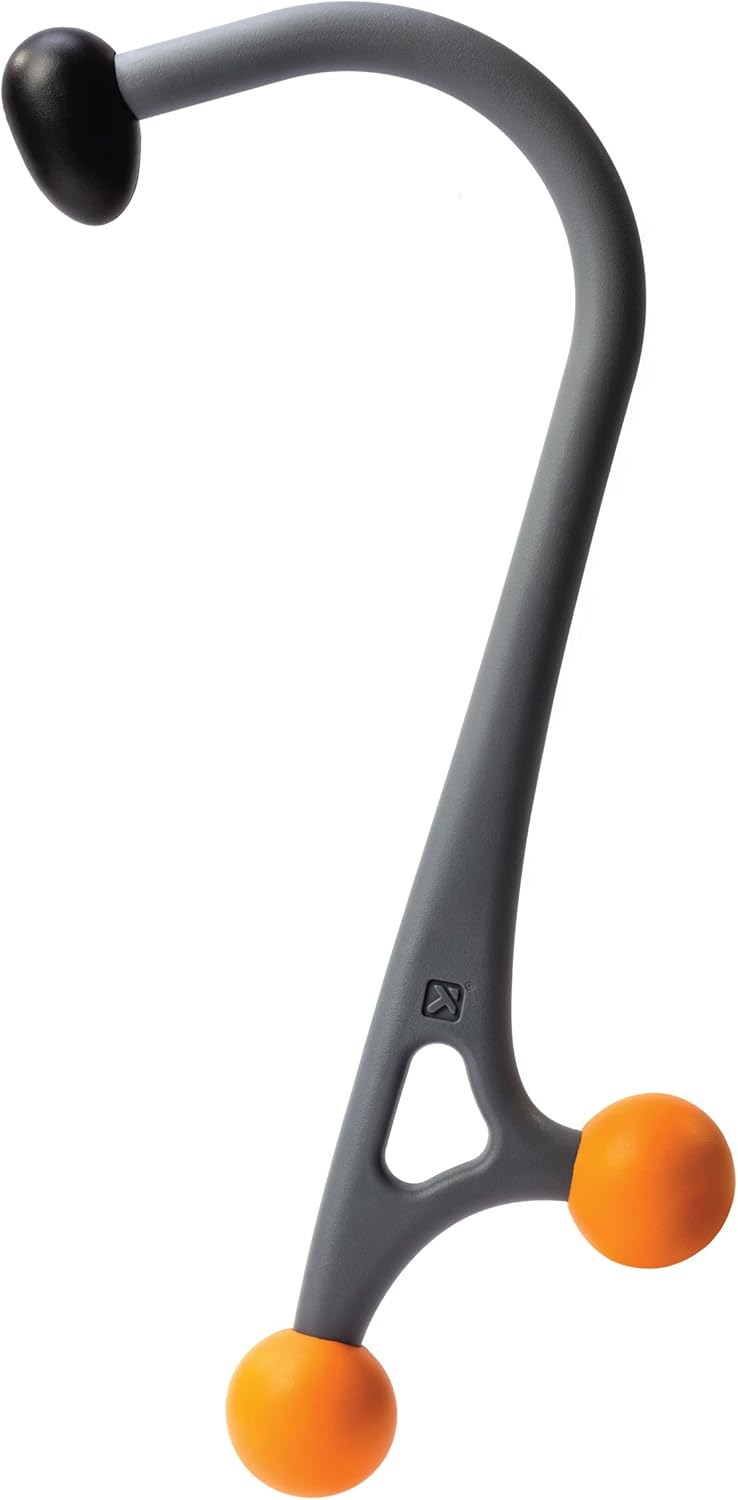 TriggerPoint AcuCurve Massage Cane, Relieves Muscle Aches and Pains in Shoulders, Spine, and Neck Self Massage Tool
