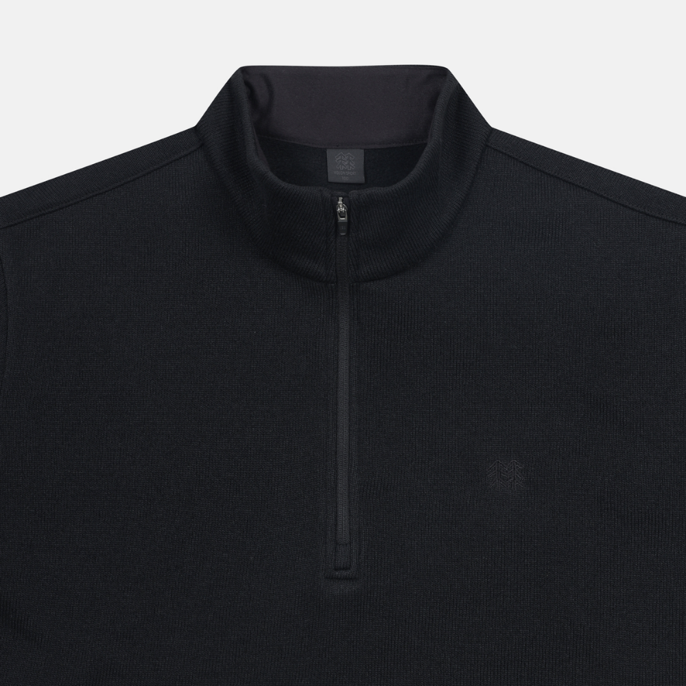 MEN'S KNIT-FACE ZIP-UP T-SHIRT