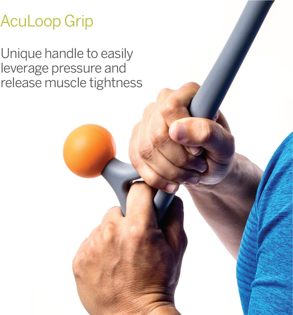 TriggerPoint AcuCurve Massage Cane, Relieves Muscle Aches and Pains in Shoulders, Spine, and Neck Self Massage Tool