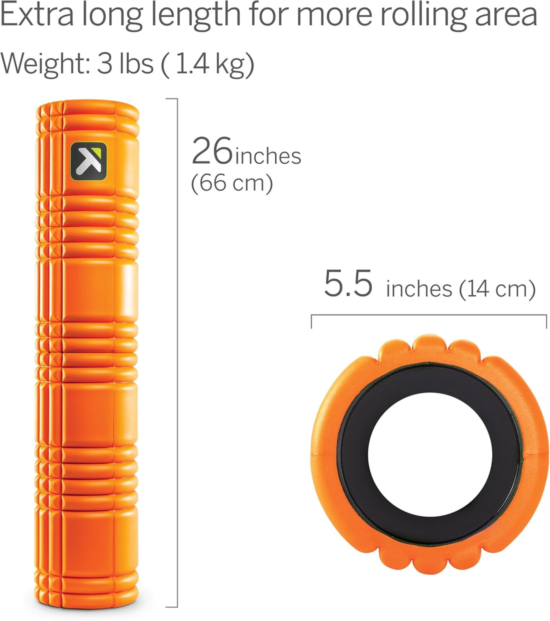 TriggerPoint GRID® 2.0  26" Foam Roller, Large Hollow Core Foam Roller