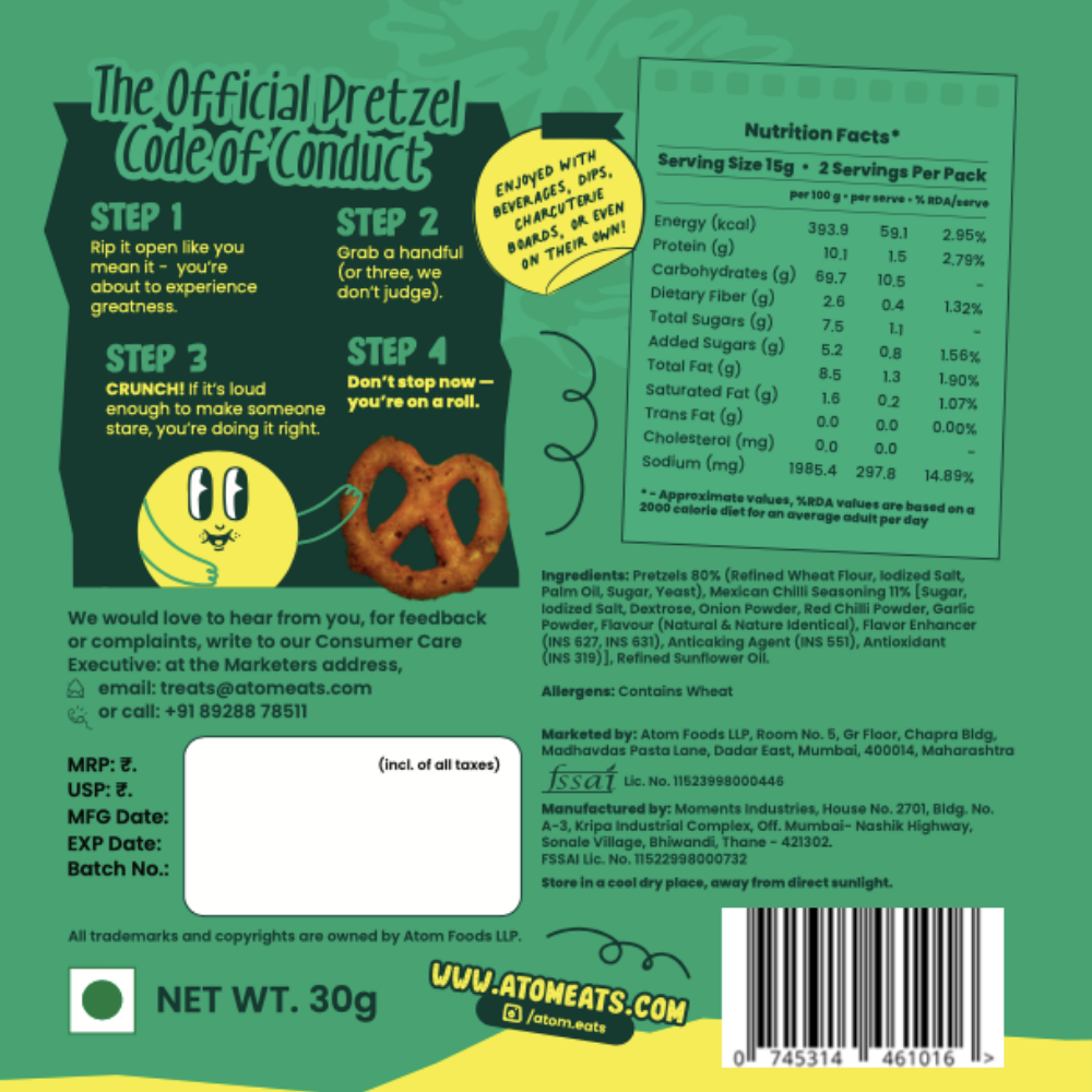 Mexican Chilli Pretzels