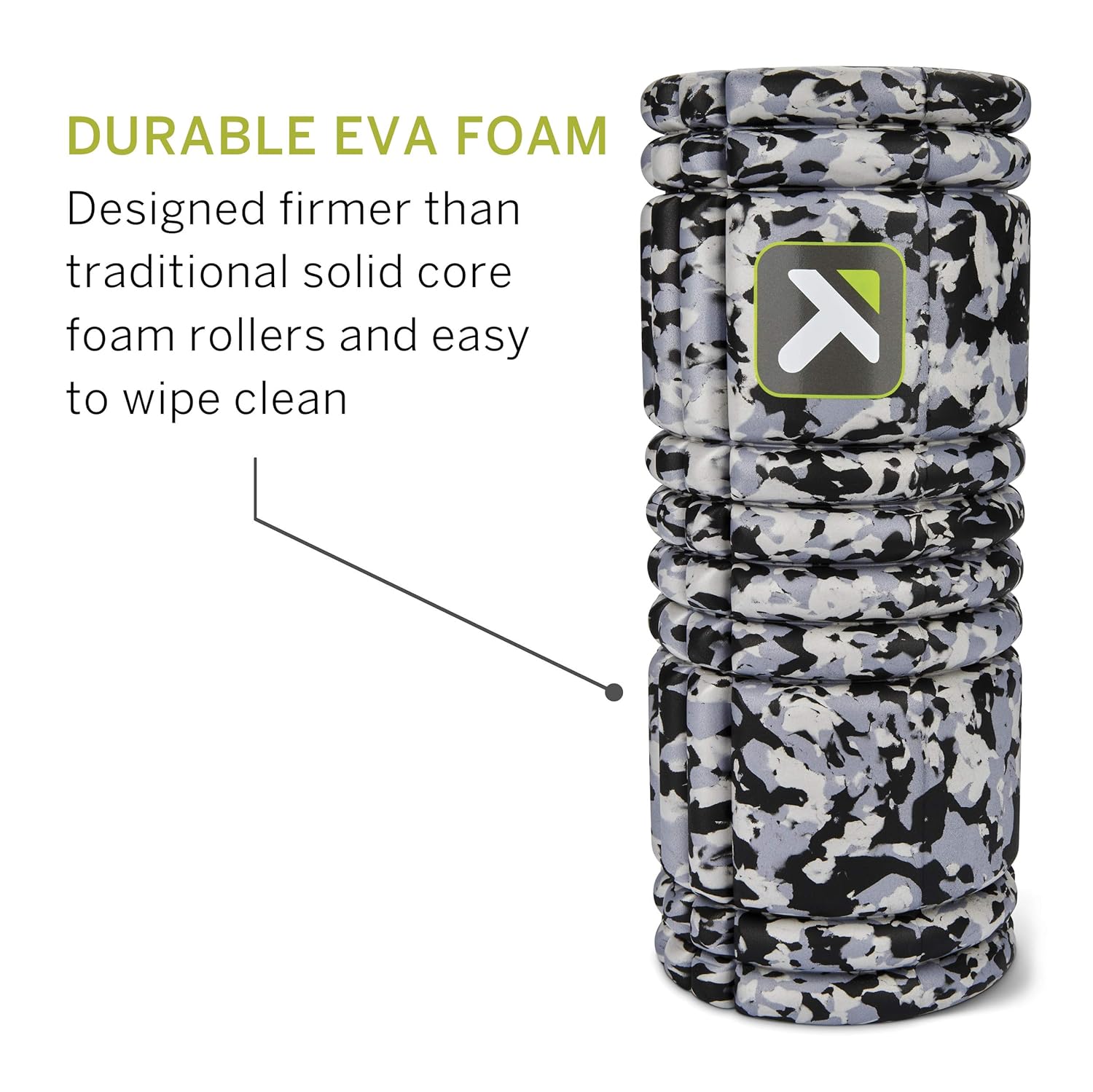 TriggerPoint GRID Foam Roller with Free Online Instructional Videos, Original (13-Inch), Grey Camo