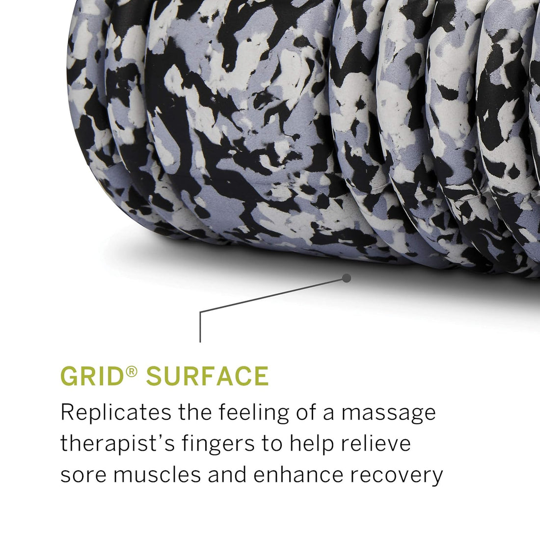TriggerPoint GRID Foam Roller with Free Online Instructional Videos, Original (13-Inch), Grey Camo