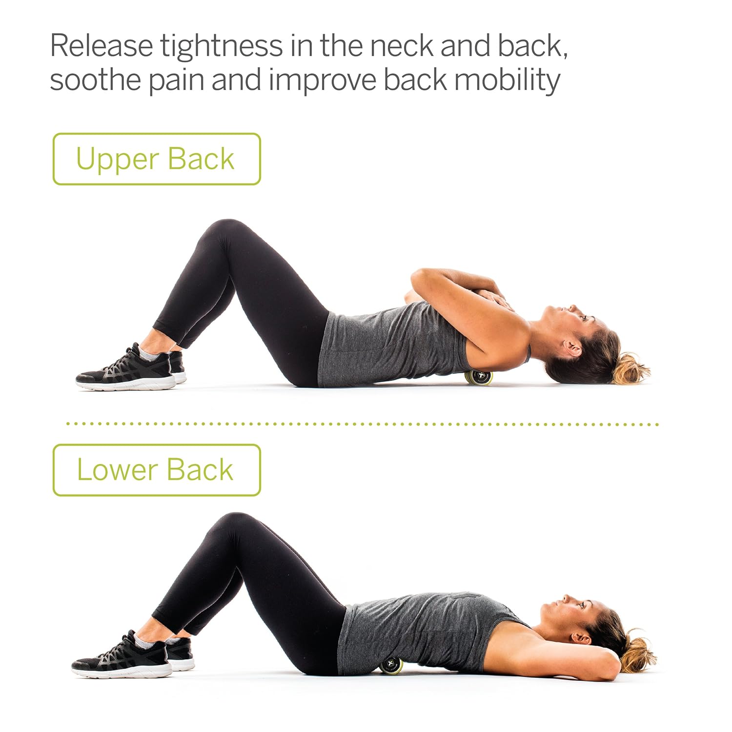 TriggerPoint MB2 Double Massage Ball Roller for Back and Neck Relief