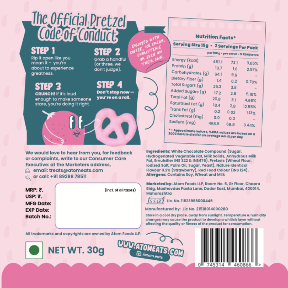 Strawberry Choco Pretzels