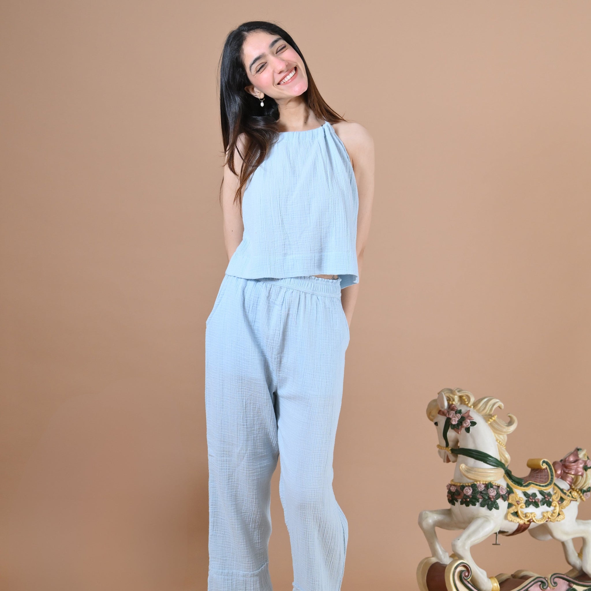 Mykonos Coord Set (Baby Blue )