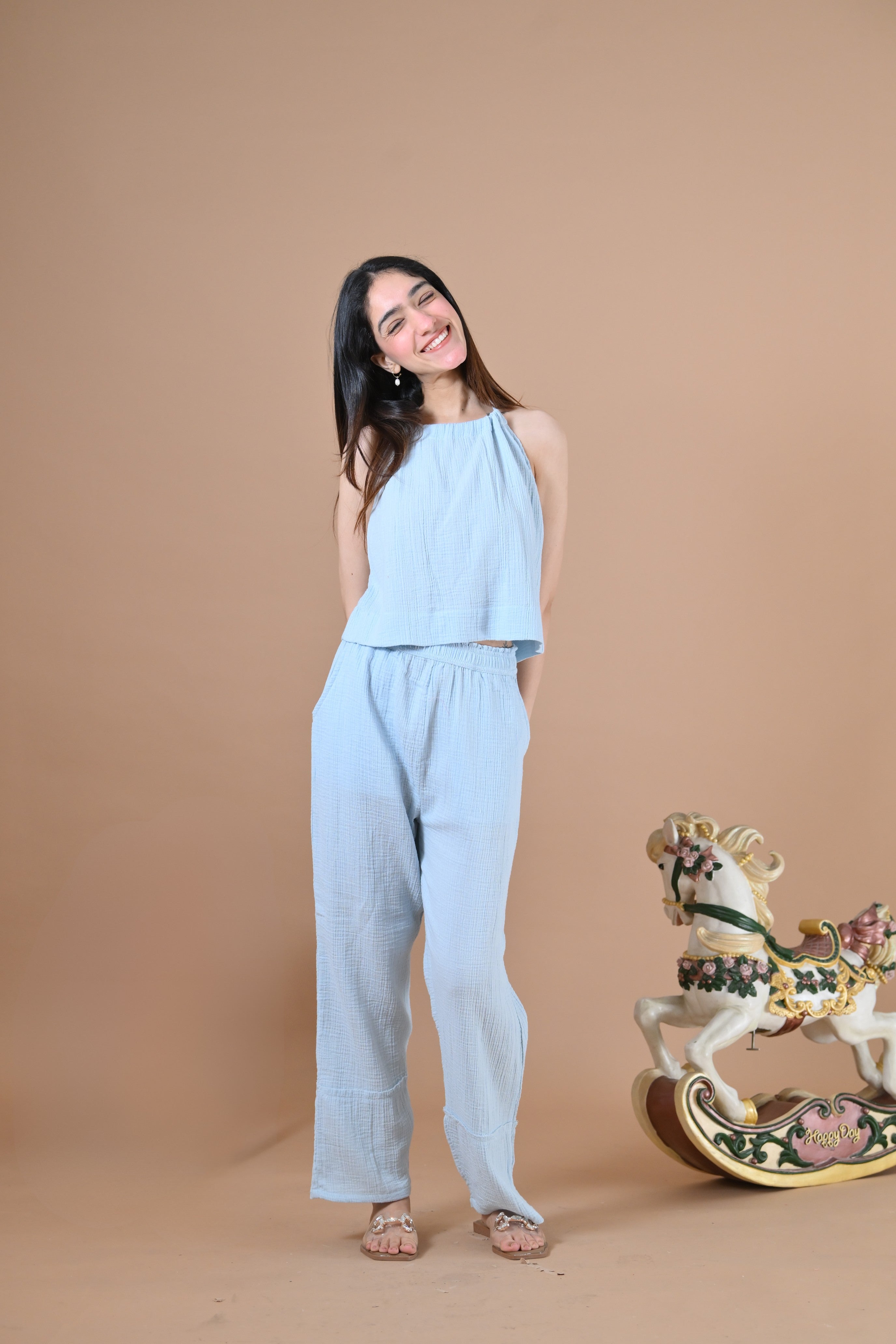 Mykonos Coord Set (Baby Blue )