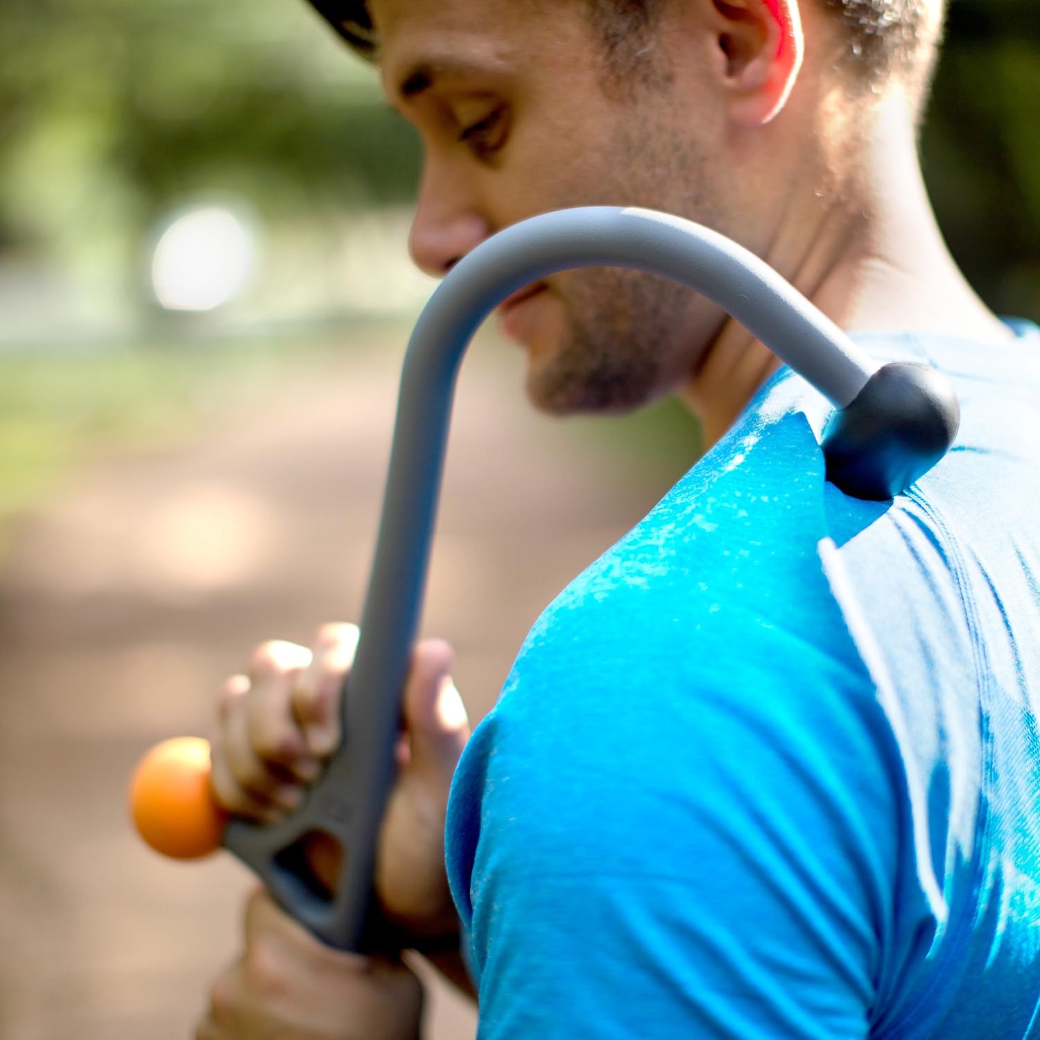 TriggerPoint AcuCurve Massage Cane, Relieves Muscle Aches and Pains in Shoulders, Spine, and Neck Self Massage Tool