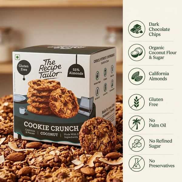 Coconut Almond Crunch (Pack of 1) | Flavour - Coconut