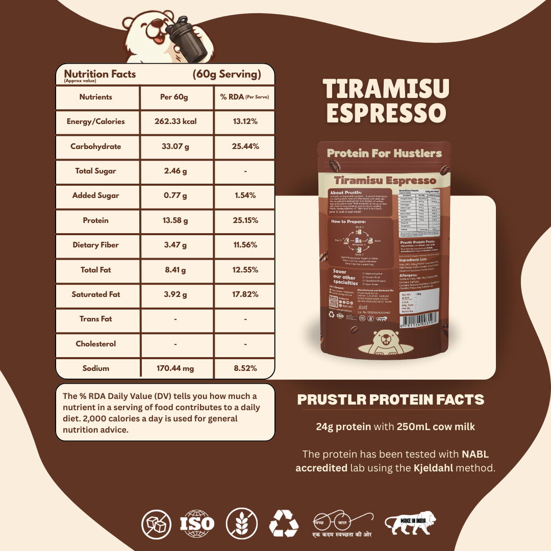 Everyday Protein Oats | Tiramisu Espresso | Pack of 5 x 60g