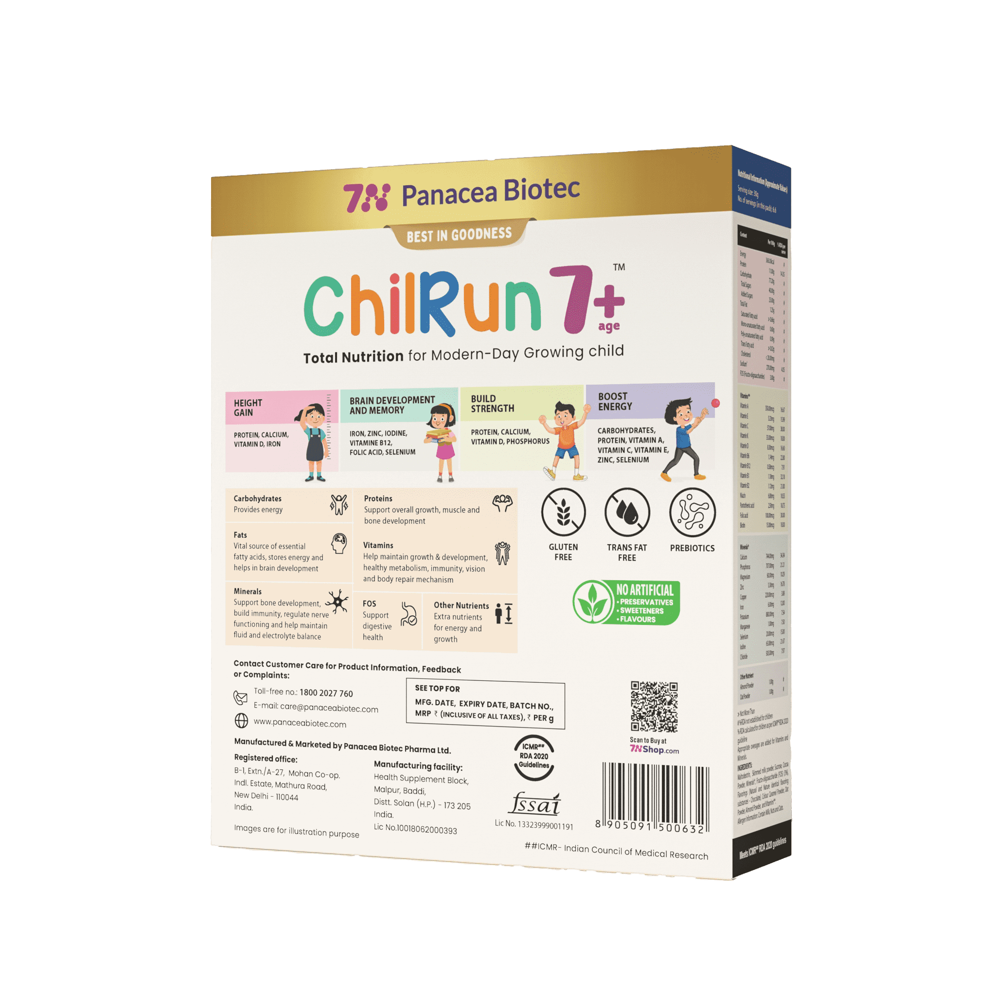 ChilRun 7+, Chocolate, 200g, Carton
