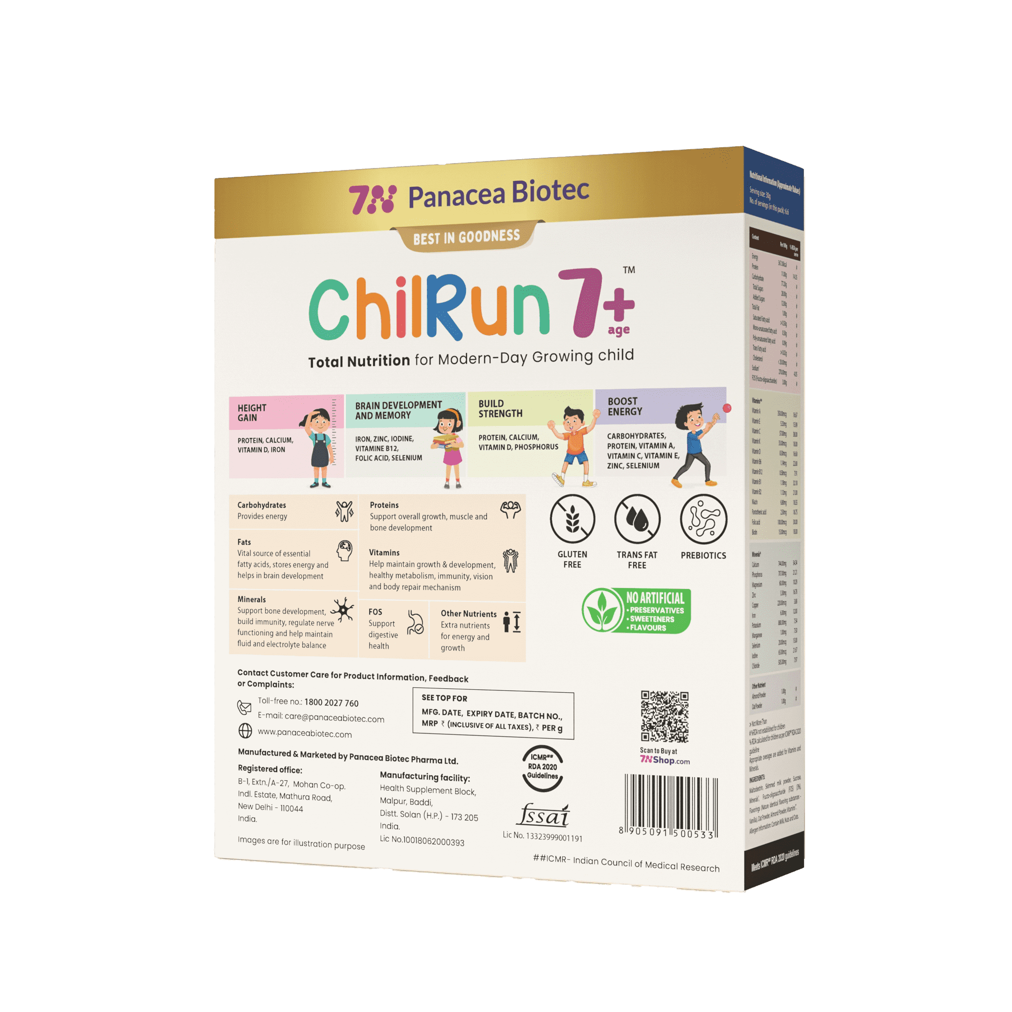ChilRun 7+, Chocolate, 200g, Carton