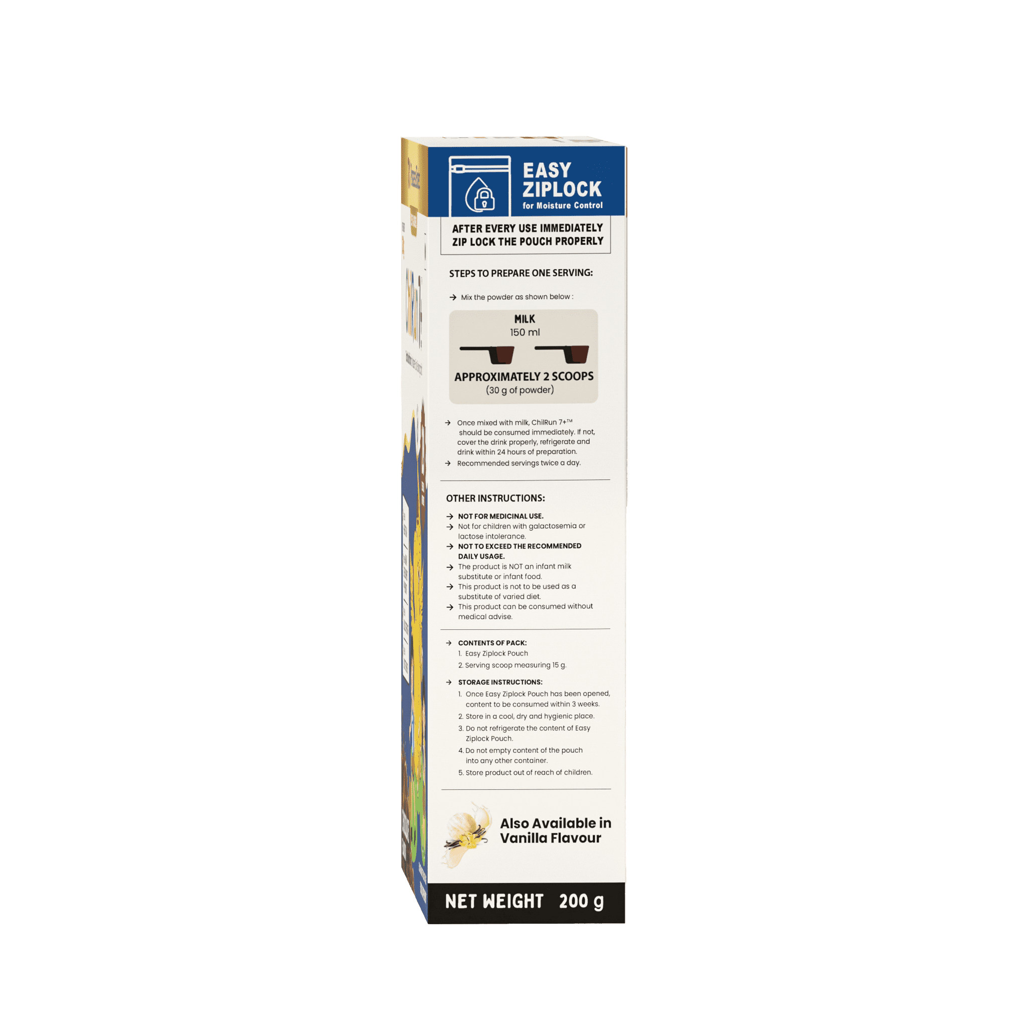 ChilRun 7+, Chocolate, 200g, Carton