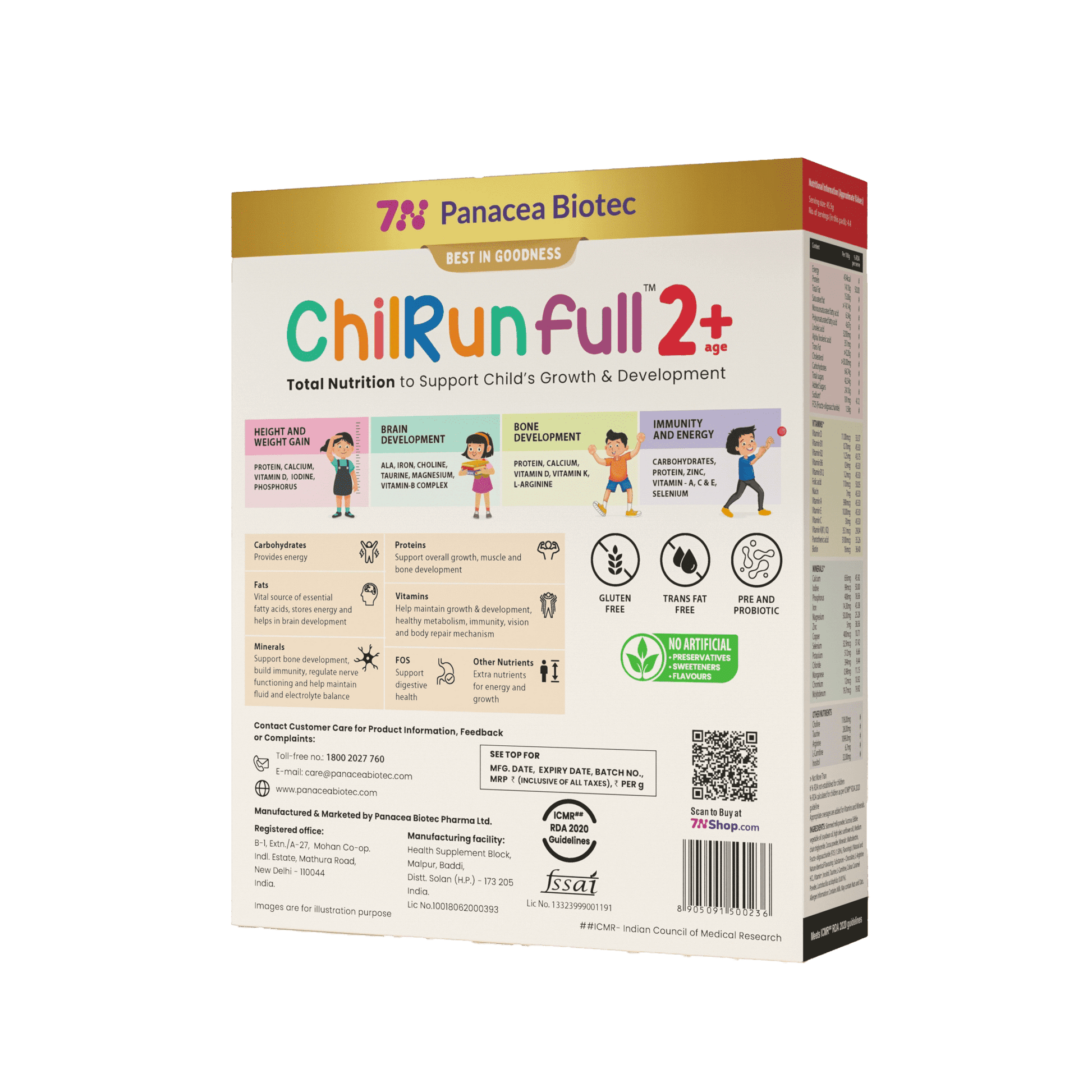 ChilRun Full 2+, Chocolate, 200g, Carton