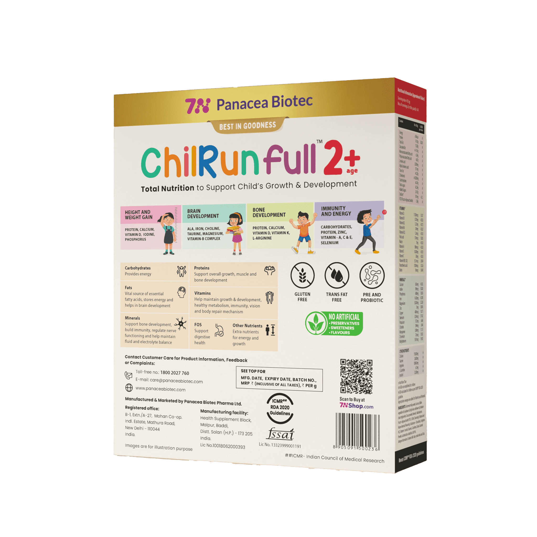 ChilRun Full 2+, Chocolate, 200g, Carton