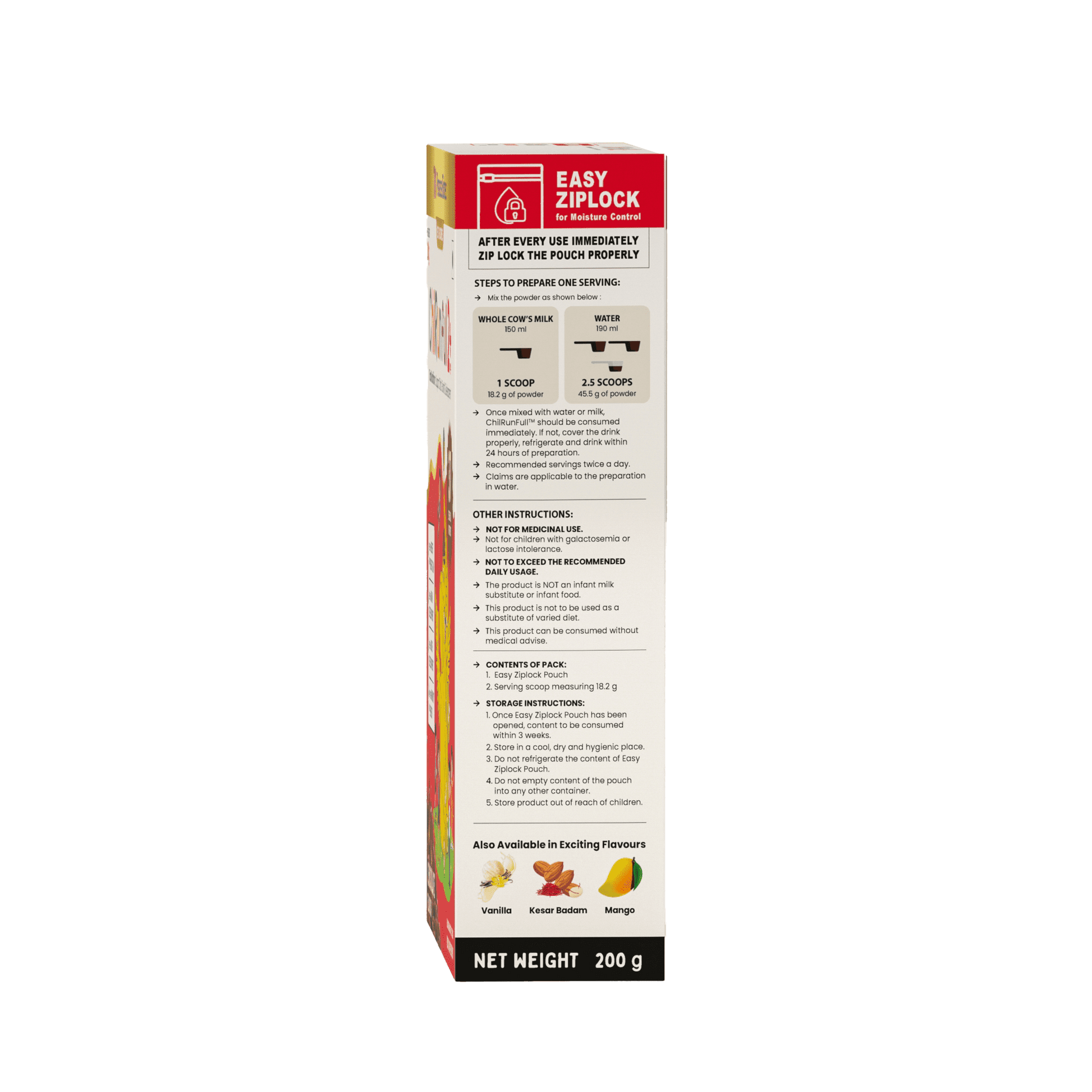 ChilRun Full 2+, Chocolate, 200g, Carton