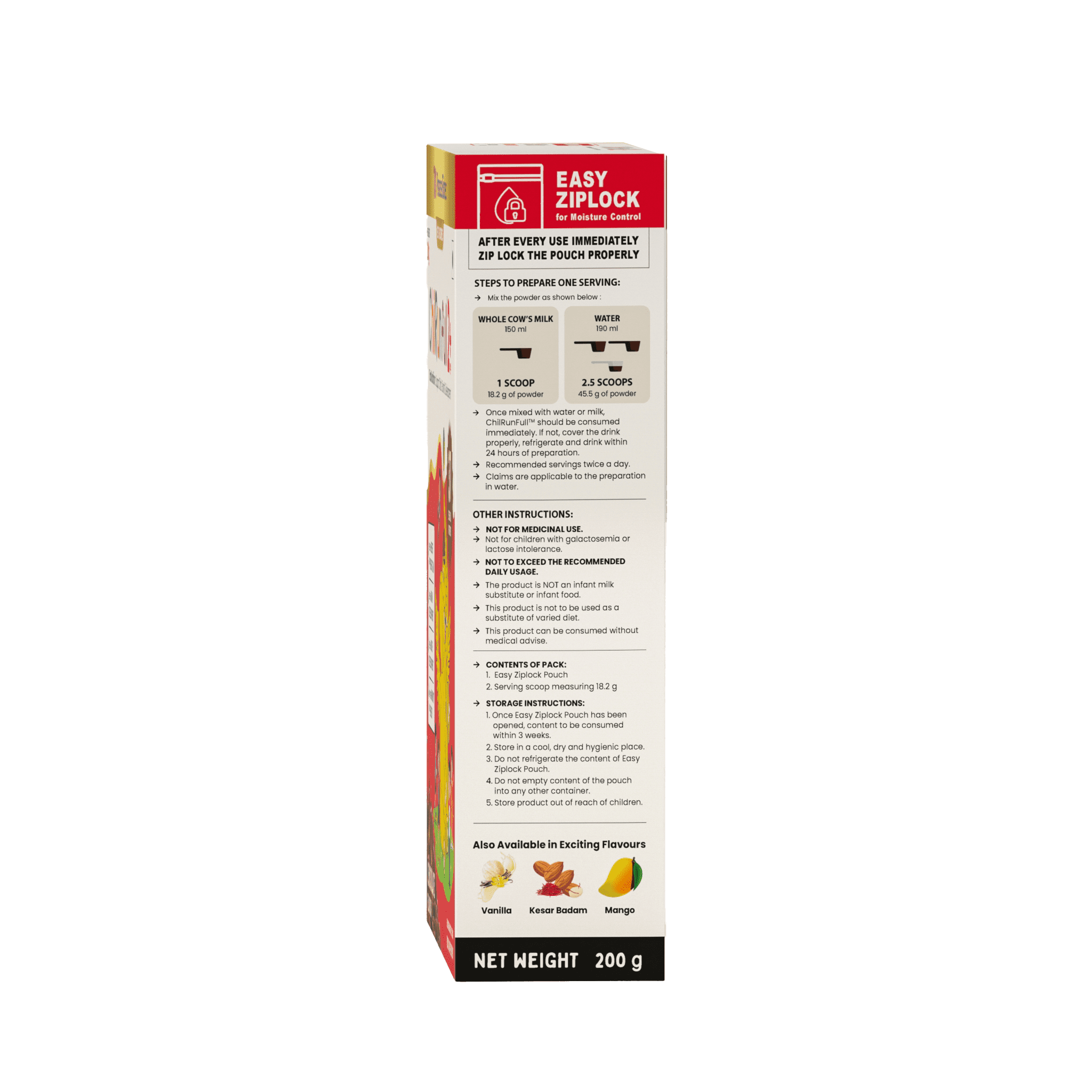 ChilRun Full 2+, Chocolate, 200g, Carton