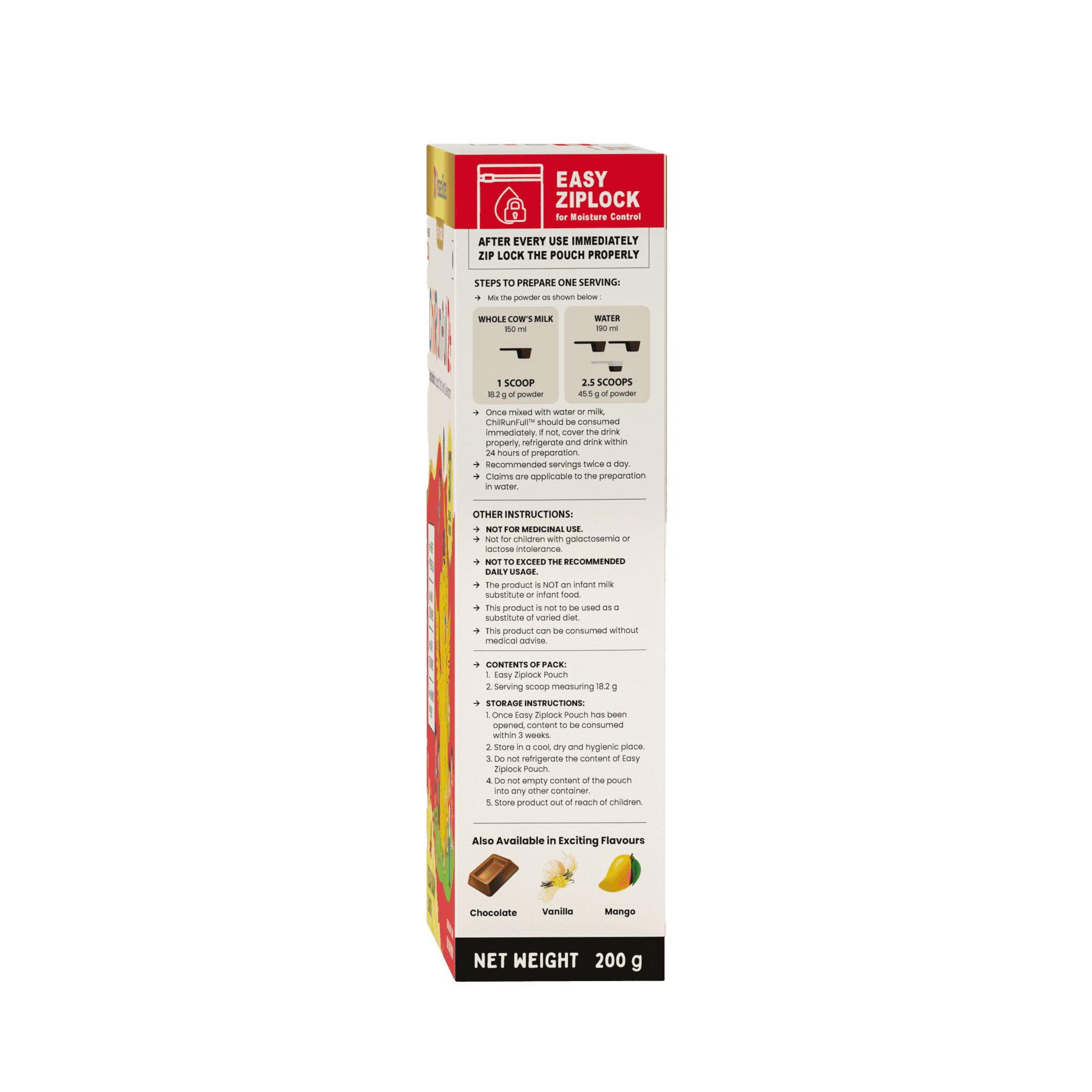 ChilRun Full 2+, Kesar Badam, 200g, Carton