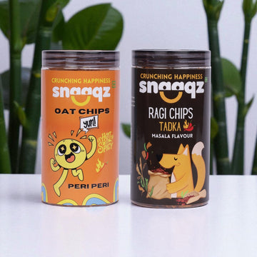 Buy SNAAQZ Oats Chips Peri Peri Flavor 150g Online – Crunchy Gluten Free Snack