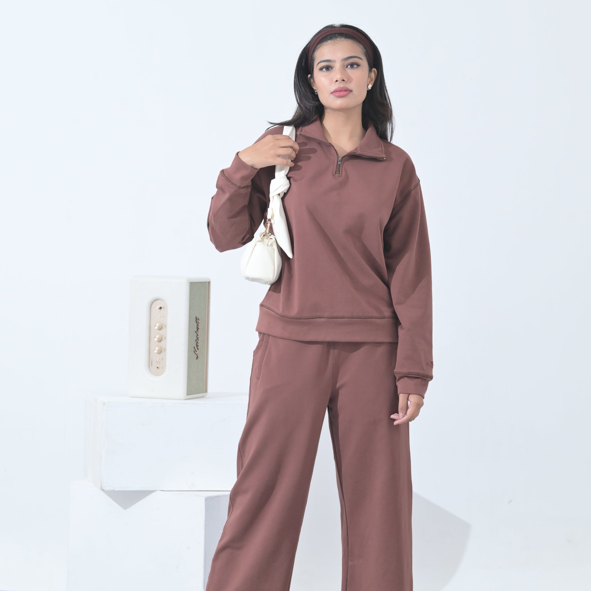 100% Supima Cotton Winter Tide Cord Set  (Chocolate Brown)